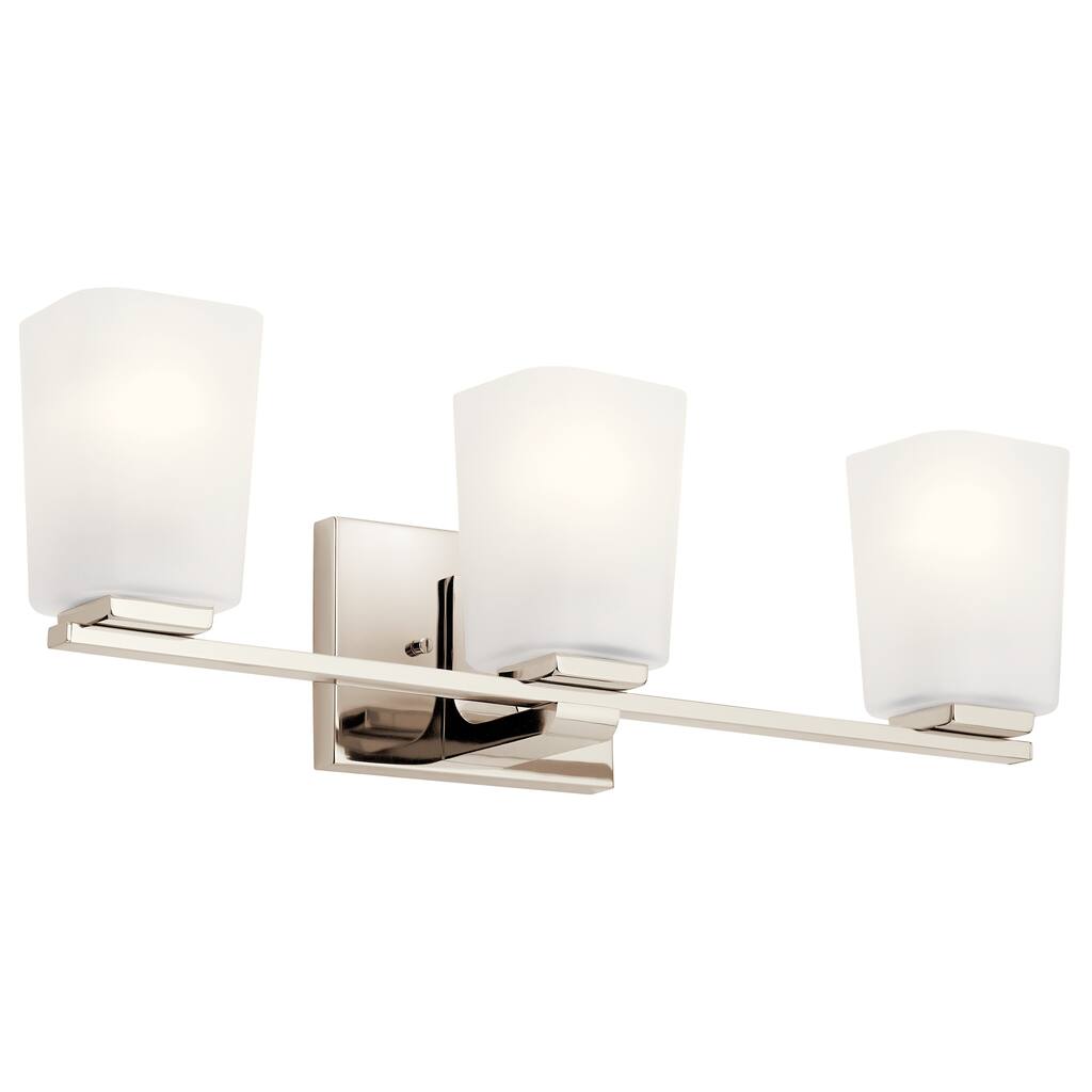 Kichler Lighting Roehm 3-Light Vanity Light Polished Nickel