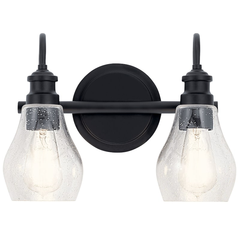 Kichler Lighting Greenbrier 2-Light Vanity Light Black