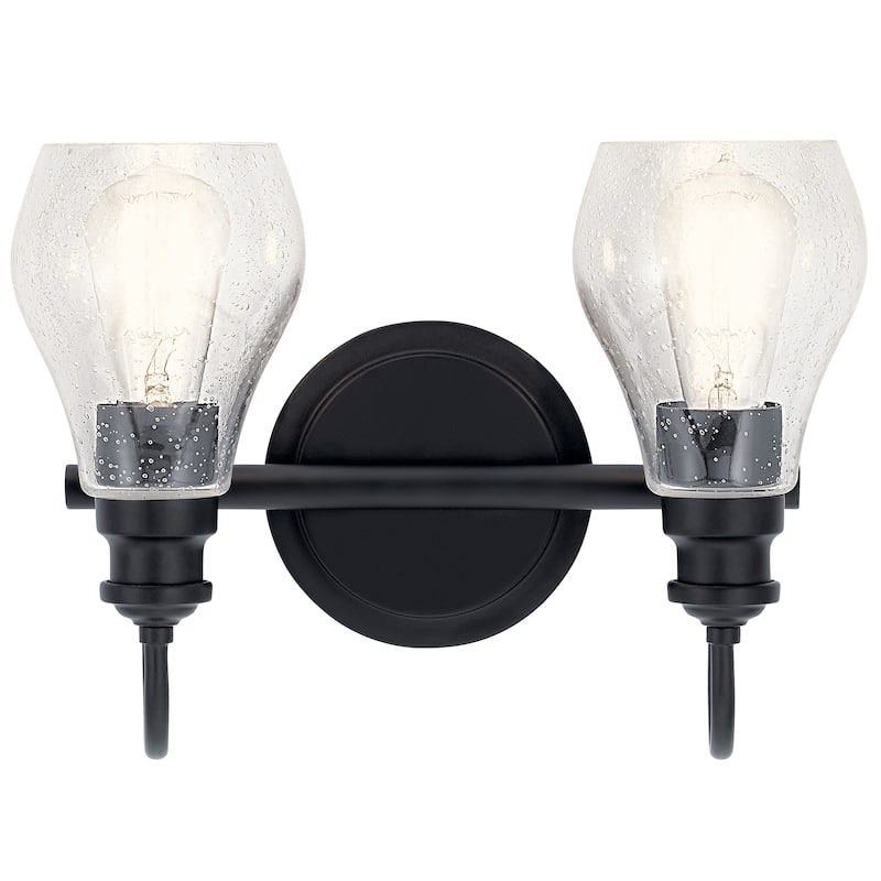Kichler Lighting Greenbrier 2-Light Vanity Light Black