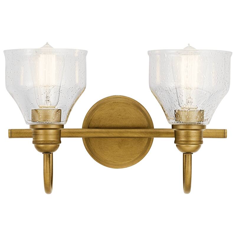 Kichler Lighting Avery 2-Light Vanity Light Natural Brass