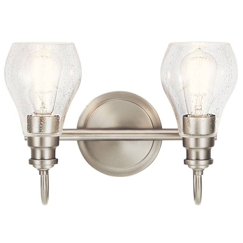 Kichler Lighting Greenbrier 2-Light Vanity Light Brushed Nickel