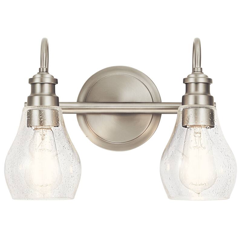 Kichler Lighting Greenbrier 2-Light Vanity Light Brushed Nickel