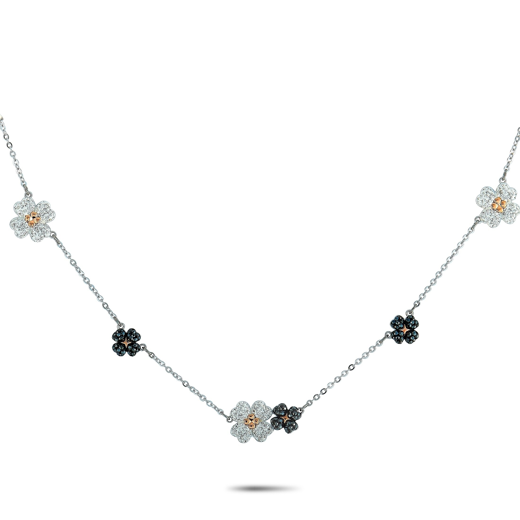 swarovski black crystal necklace