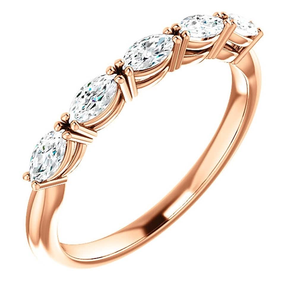 Bliss Diamond 1 1/2Ct Oval Moissanite Wedding Ring Available in Rose Gold