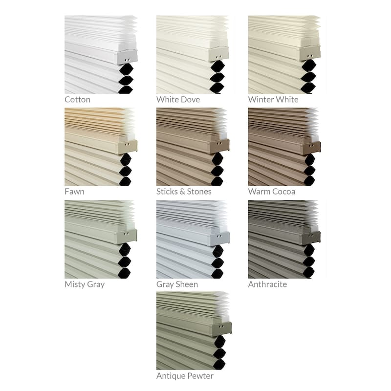 Chicology Day N' Night Cordless Cellular Shades, Cotton