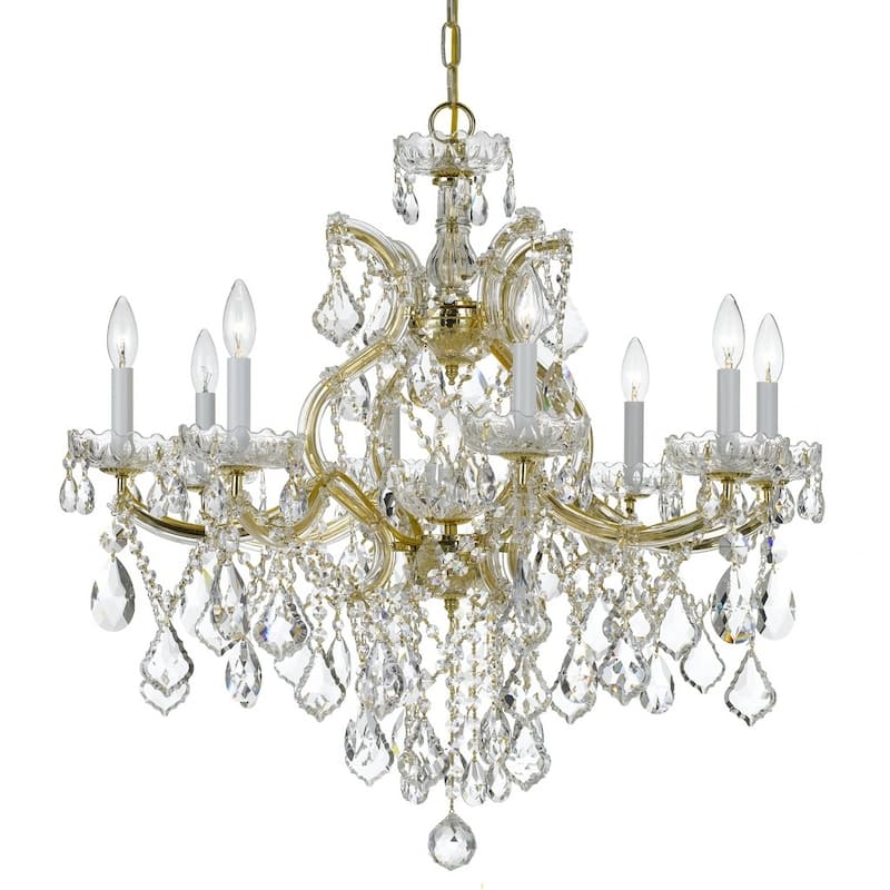 Maria Theresa 9-light Gold/ Crystal Chandelier