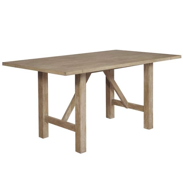Best Quality Furniture Rustic Beige Counter Height Dining Table Only Bed Bath & Beyond 30925559