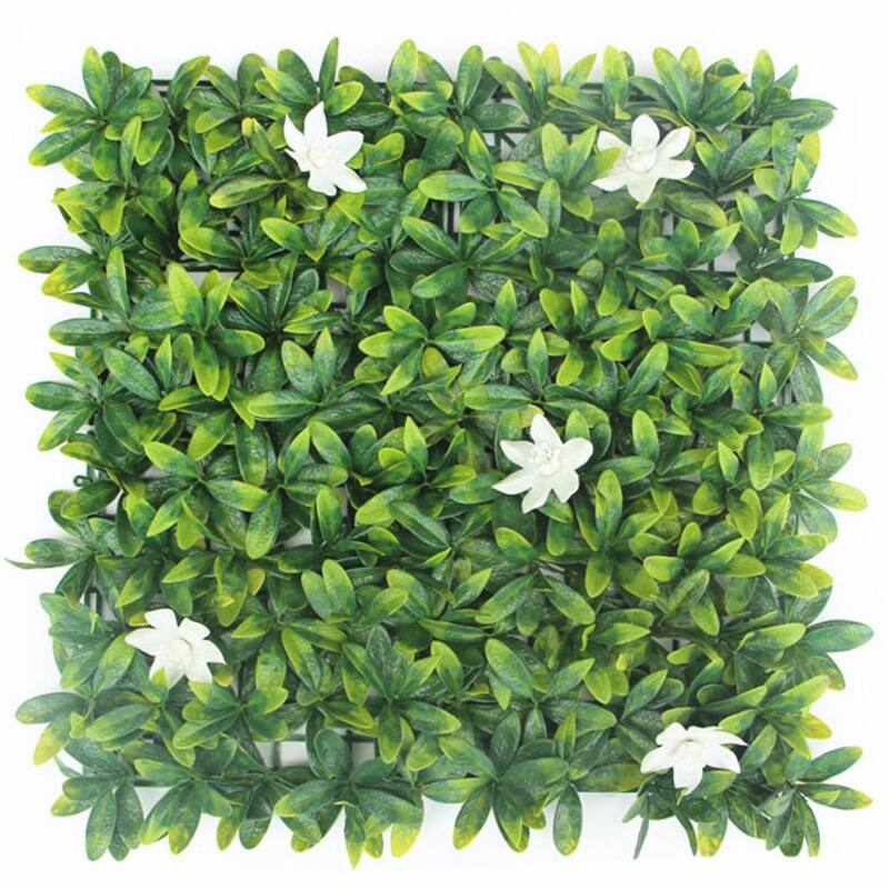 HighlandHome Artificial Boxwood Hedge Panels (Set of 12) - 12pc