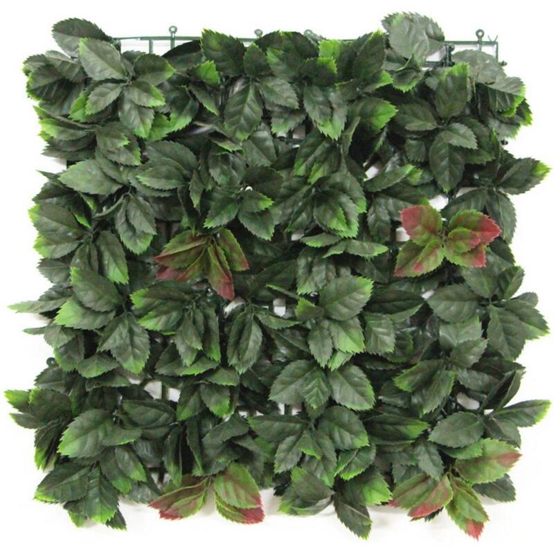 HighlandHome Artificial Boxwood Hedge Panels (Set of 12) - 12pc