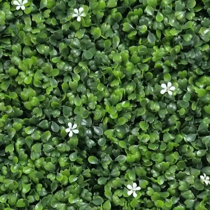 HighlandHome Artificial Boxwood Hedge Panels (Set of 12) - 12pc