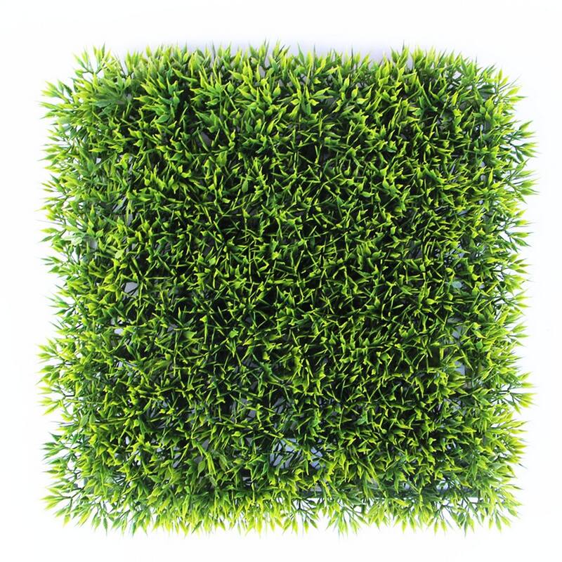 HighlandHome Artificial Boxwood Hedge Panels (Set of 12) - 12pc