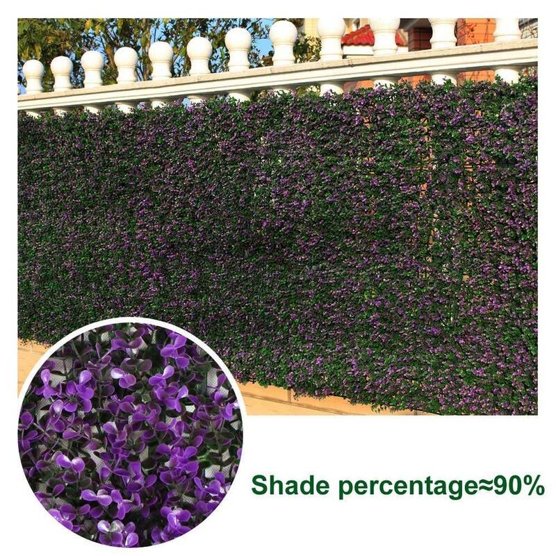 HighlandHome Artificial Boxwood Hedge Panels (Set of 12) - 12pc