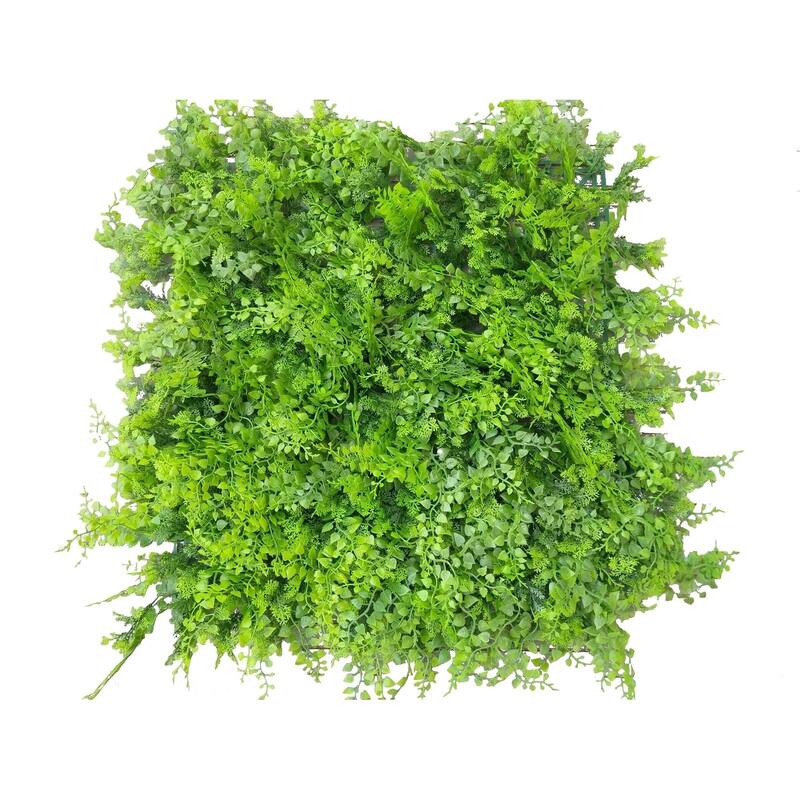 HighlandHome Artificial Boxwood Hedge Panels (Set of 12) - 12pc