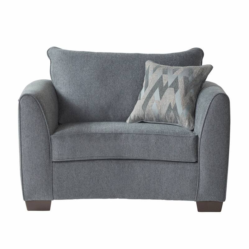Roundhill Furniture Ermera Transitional Fabric Arm Chair - Teal