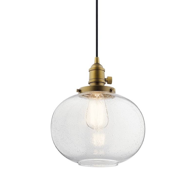 Kichler Lighting Avery Natural Brass 1-Light Mini Pendant