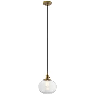 Kichler Lighting Avery Natural Brass 1-Light Mini Pendant