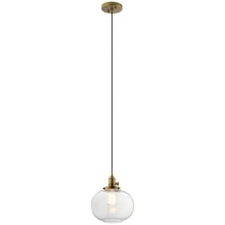 Kichler Lighting Avery Natural Brass 1-Light Mini Pendant