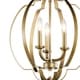 preview thumbnail 3 of 2, Kichler Lighting Voleta Natural Brass 3-Light Pendant