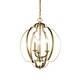 preview thumbnail 2 of 2, Kichler Lighting Voleta Natural Brass 3-Light Pendant