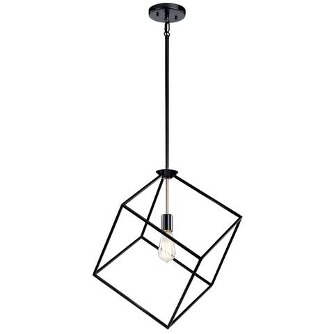 Kichler Lighting Cartone Black 1-Light Pendant