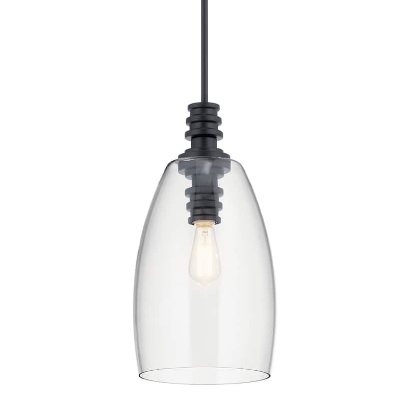 Kichler Lighting Lakum Black 1-Light Pendant