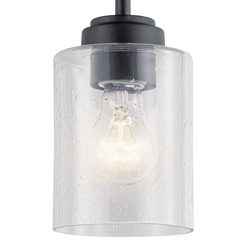 Kichler Lighting Winslow Black 1-Light Mini Pendant