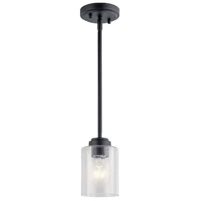 Kichler Lighting Winslow Black 1-Light Mini Pendant