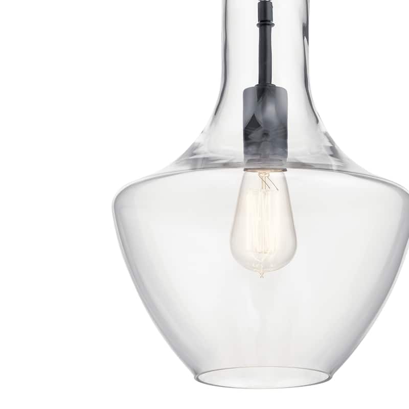 Kichler Lighting Everly Black 1-Light Pendant