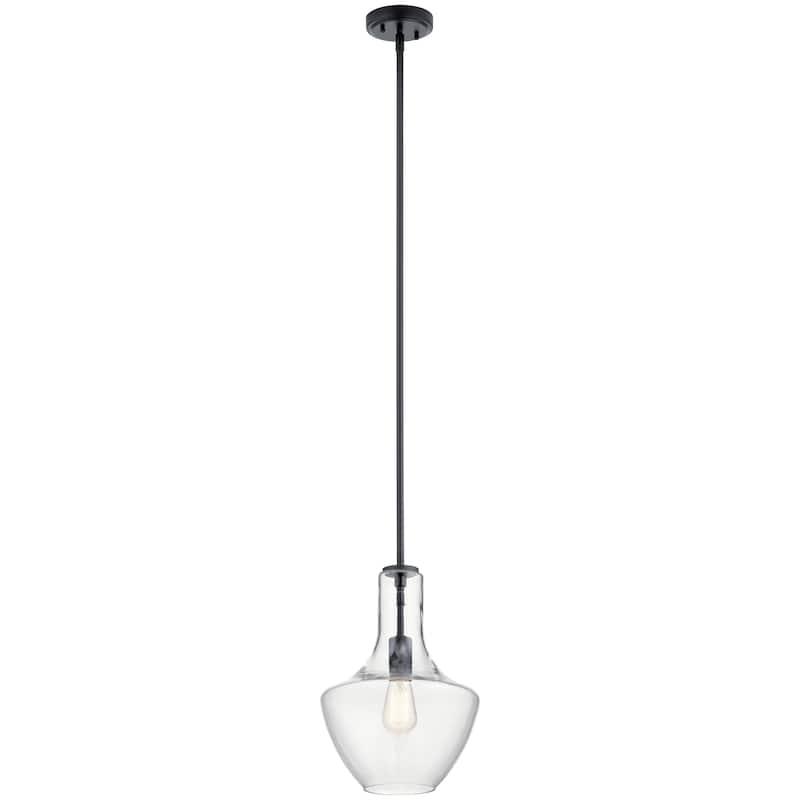 Kichler Lighting Everly Black 1-Light Pendant