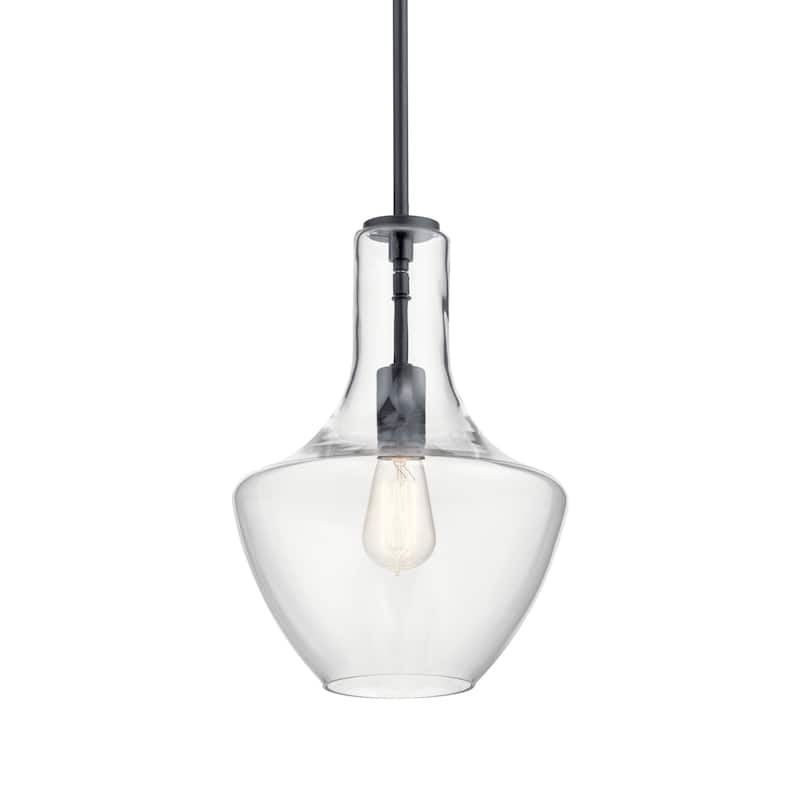 Kichler Lighting Everly Black 1-Light Pendant