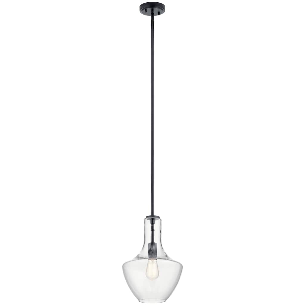 Kichler Lighting Everly Black 1-Light Pendant