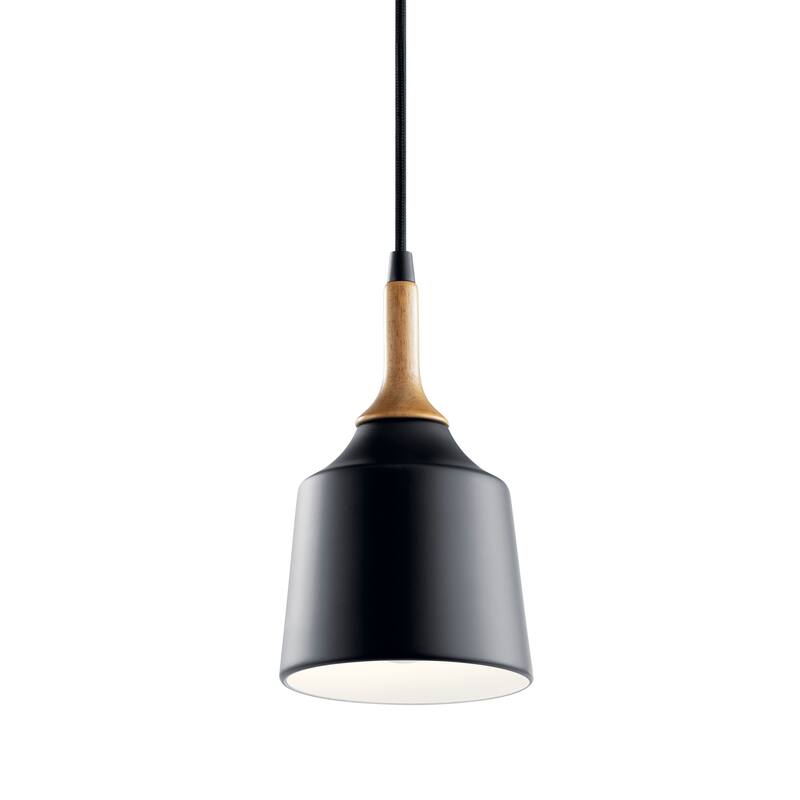 Kichler Lighting Danika Black 1-Light Mini Pendant