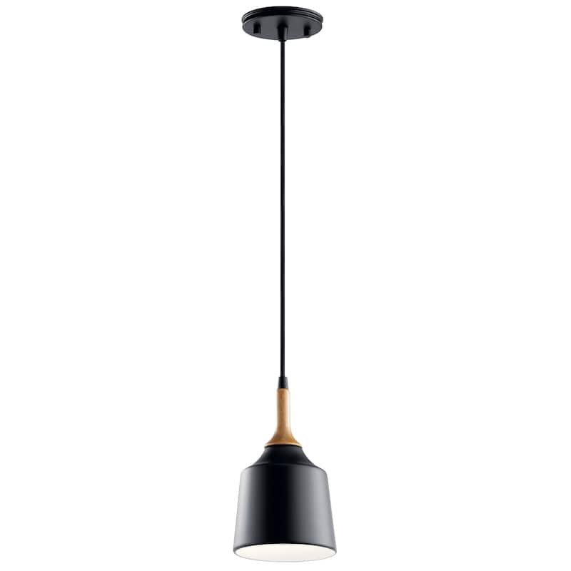 Kichler Lighting Danika Black 1-Light Mini Pendant