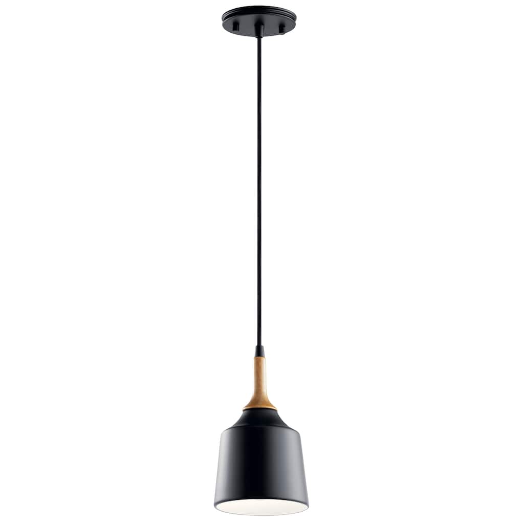 Kichler Lighting Danika Black 1-Light Mini Pendant