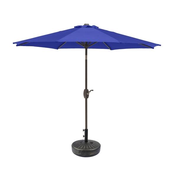 Shop Black Friday Deals On Aaron 9ft Patio Umbrella With Included Base Overstock 30926008