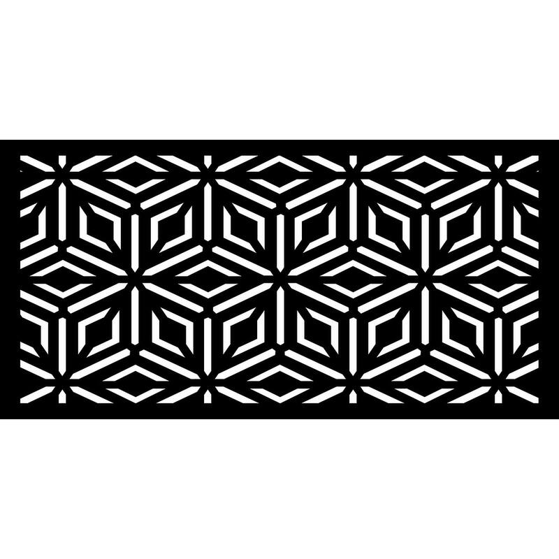 HighlandHome Laser Cut Metal Privacy Fence Screen