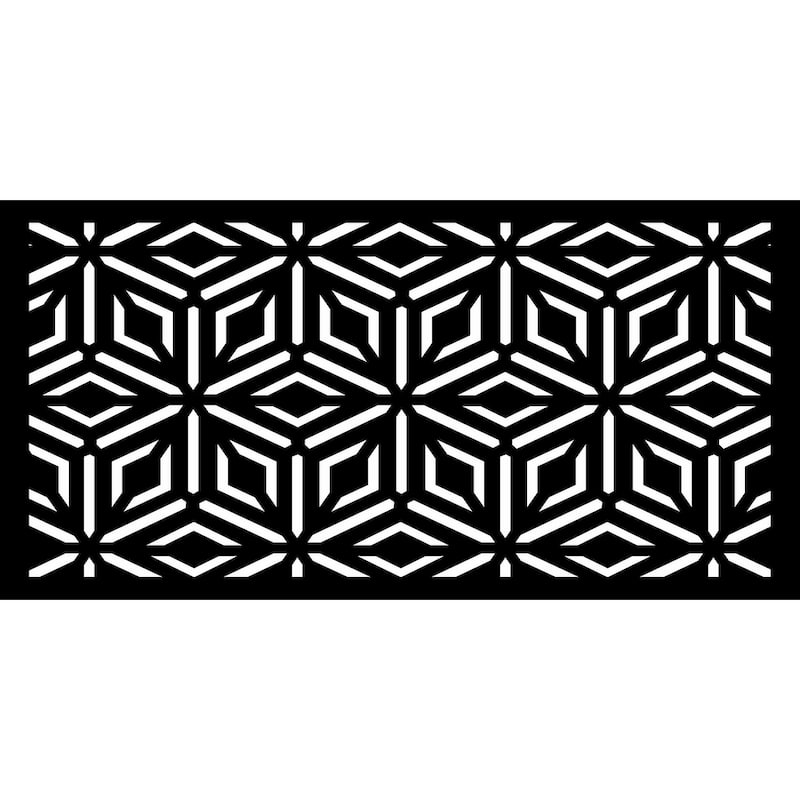 HighlandHome Laser Cut Metal Privacy Fence Screen