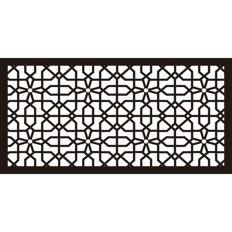 HighlandHome Laser Cut Metal Privacy Fence Screen