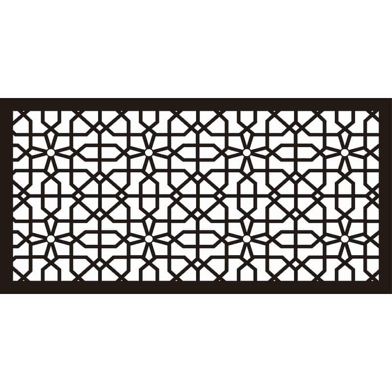 HighlandHome Laser Cut Metal Privacy Fence Screen