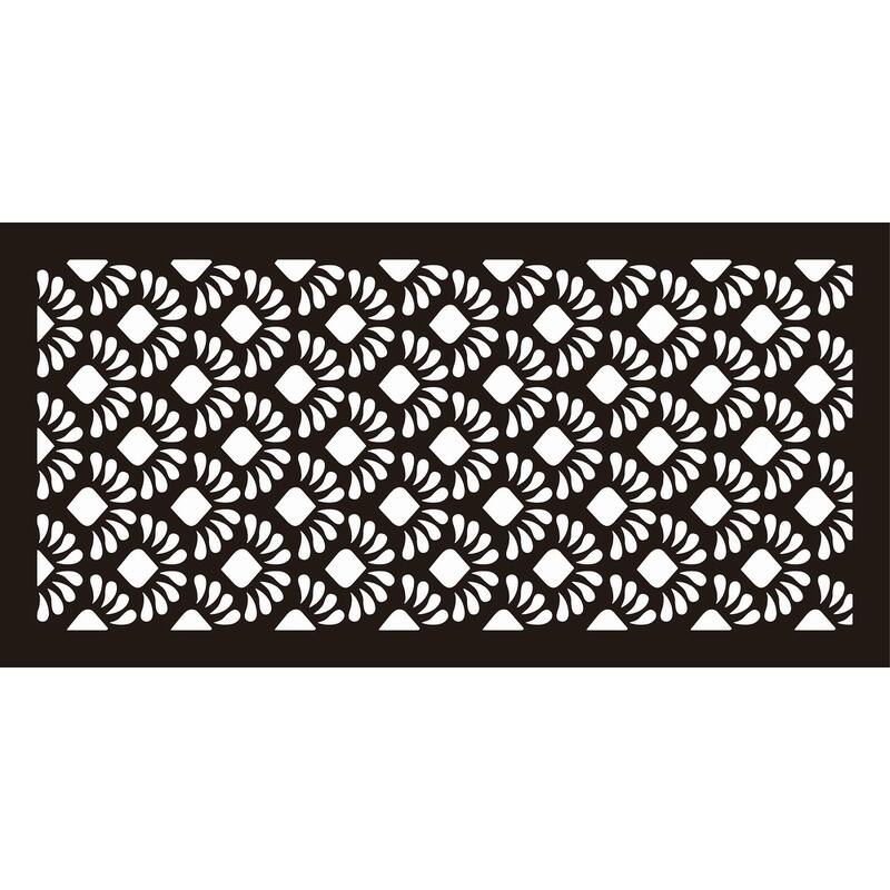 HighlandHome Laser Cut Metal Privacy Fence Screen