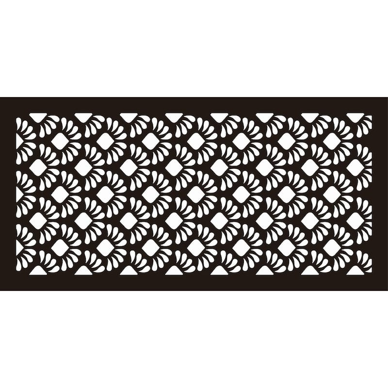 HighlandHome Laser Cut Metal Privacy Fence Screen