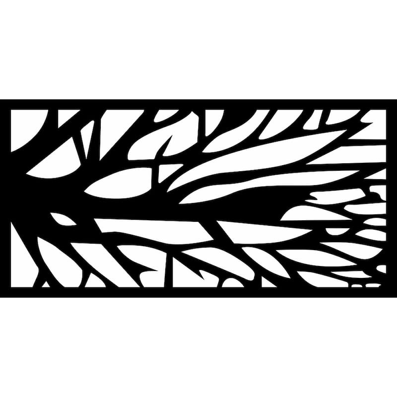 HighlandHome Laser Cut Metal Privacy Fence Screen