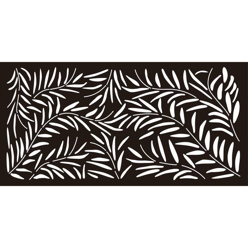 HighlandHome Laser Cut Metal Privacy Fence Screen
