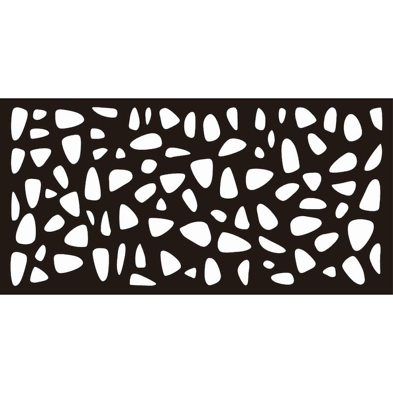 HighlandHome Laser Cut Metal Privacy Fence Screen