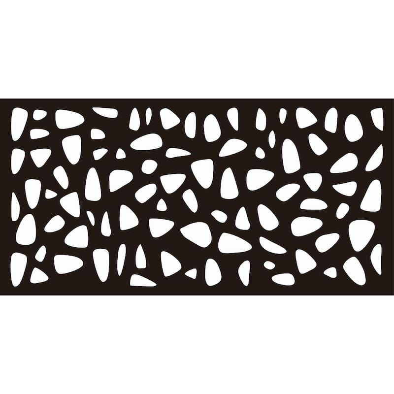 HighlandHome Laser Cut Metal Privacy Fence Screen