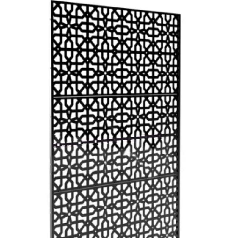 HighlandHome Laser Cut Metal Privacy Fence Screen