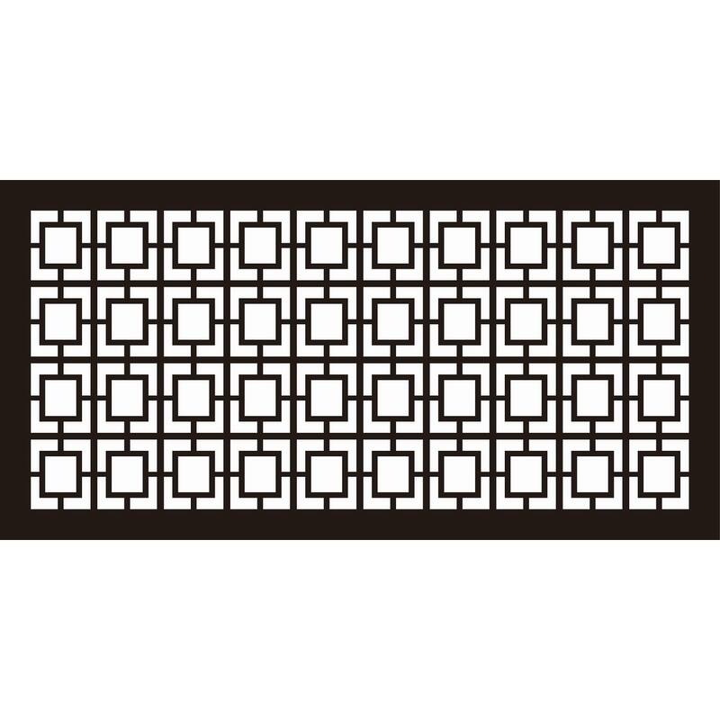 HighlandHome Laser Cut Metal Privacy Fence Screen