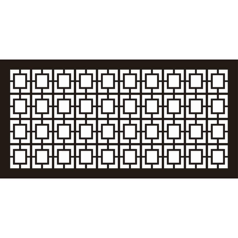 HighlandHome Laser Cut Metal Privacy Fence Screen