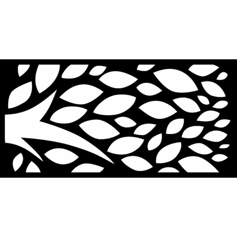 HighlandHome Laser Cut Metal Privacy Fence Screen