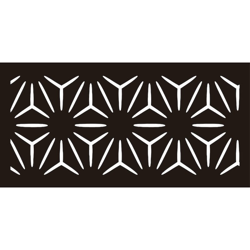 HighlandHome Laser Cut Metal Privacy Fence Screen